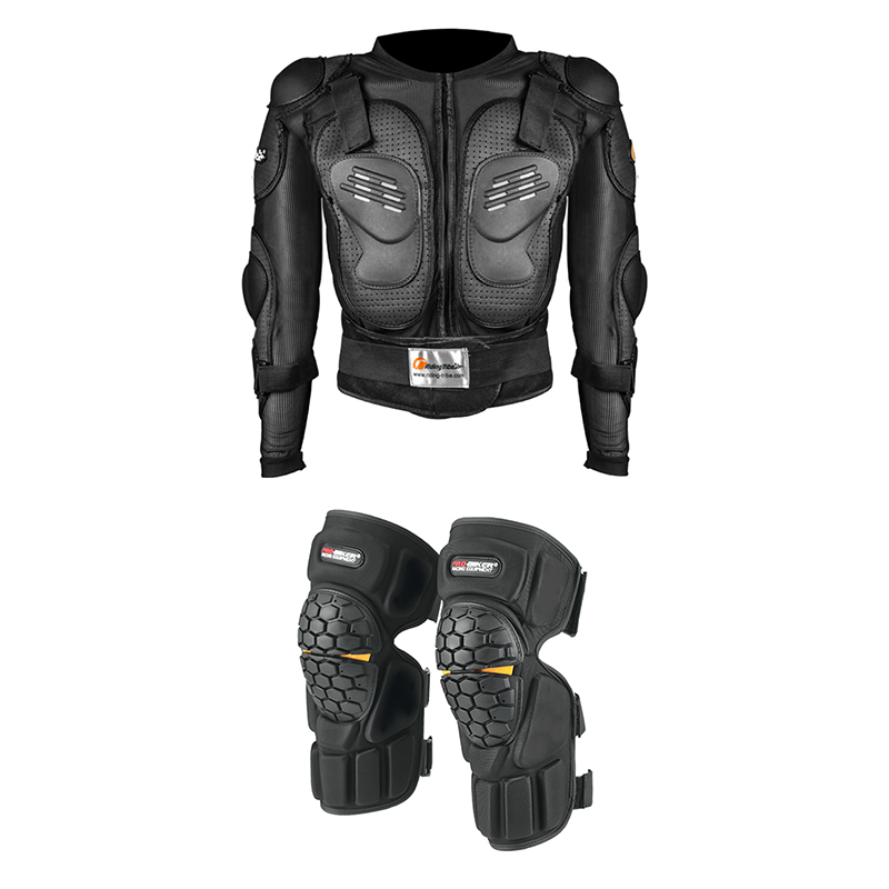 Gearx Motorcycle Jacket - Adult Motorcycle Protective Jacket and Knee