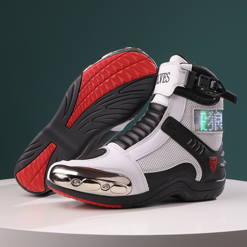 JG.WOLVES Leather Biker Shoes  - Motorcycle Gear For Woman recension och pris