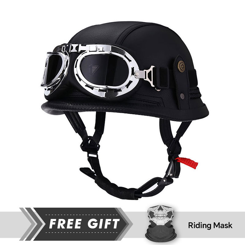 Classic Half Face Helmet Prote - Motorcycle Gear In Store recension och pris
