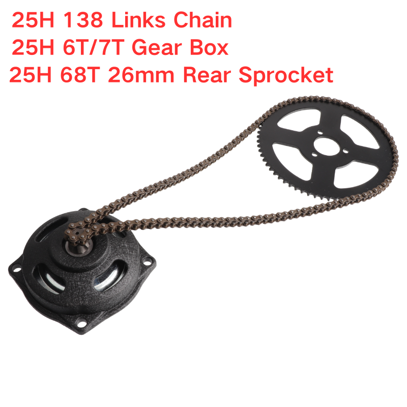 25H 138 Link Chain with 6T 7T  - Motorcycle Gear Garage Storage recension och pris