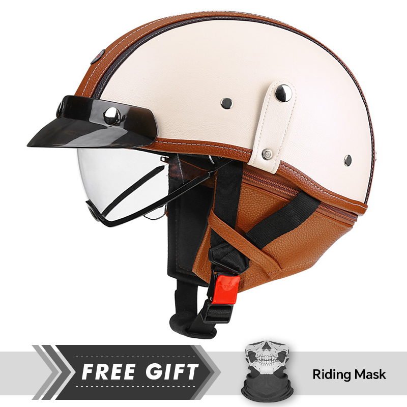DOT Approved Men Women Half Fa - Motorcycle Gear In Store recension och pris