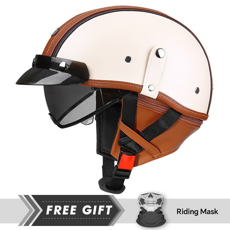 Men's Retro Motorcycle Half He - Motorcycle Gear In Store recension och pris